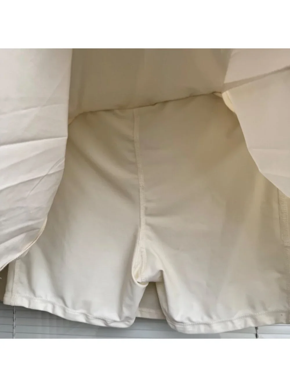 Crane Womens Premium Pleated Skort Built-In Short Cream S Activewear Pickleball - Picture 8 of 16